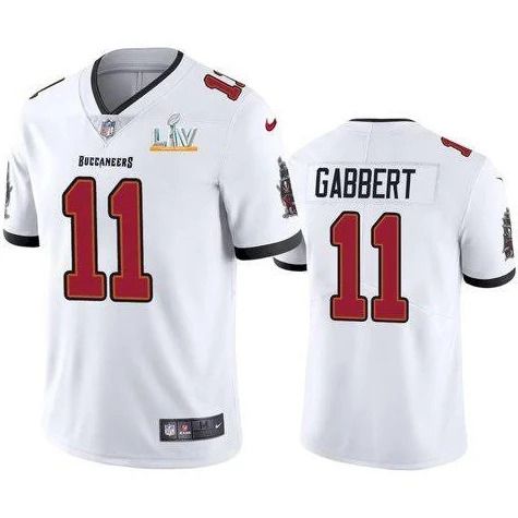 Men Tampa Bay Buccaneers #11 Blaine Gabbert Nike White Super Bowl LV Limited NFL Jersey